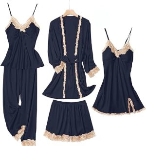 Feminine Two-Piece Pajama Set
