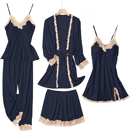Feminine Two-Piece Pajama Set